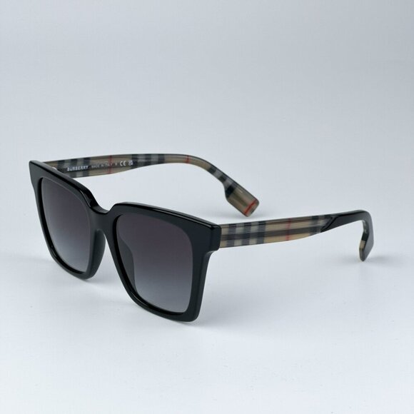 Burberry BE4335 39298G BRAND NEW Sunglasses Black Grey Square Women main image 8